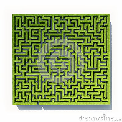 Grass maze Stock Photo