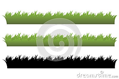 Grass set Vector Illustration