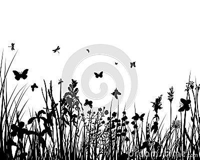 Grass silhouettes Vector Illustration