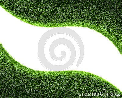 Grass Wave Frame Stock Photo