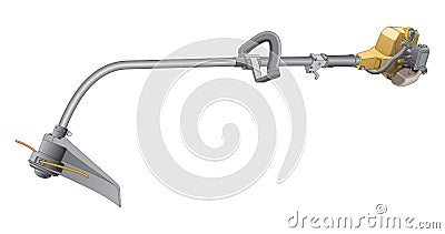 Grass and Weed Trimmer Vector Illustration