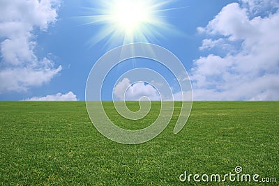 Grassland scenery Stock Photo