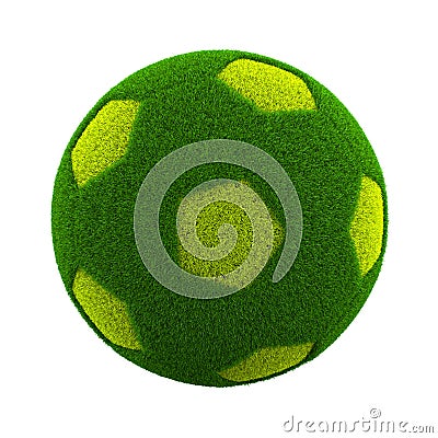 Grassy Soccerball Stock Photo