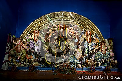 A grat Bengali Utsav - Durga Pooja Editorial Stock Photo