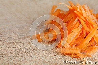 Grated carrot Stock Photo