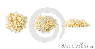 Grated mozzarella cheese Stock Photo