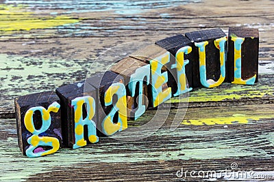 Grateful heart thankful thanksgiving gratitude blessing life Stock Photo