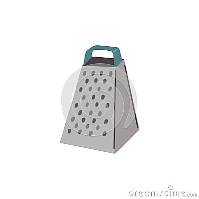 Grater hand drawn illustration. Homemade cookware. Hand drawn kitchenware tools. Vector cartoon illustration. Vector Illustration