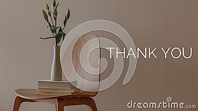 Gratitude in the Spotlight - Thank You Slide Background Stock Photo