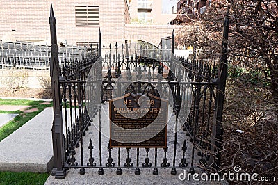 Grave of Brigham Young, president of LDS, Mormon church`s grave Editorial Stock Photo