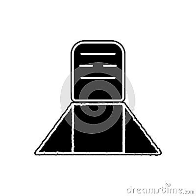 grave icon. Element of Cityscape for mobile concept and web apps icon. Glyph, flat icon for website design and development, app Stock Photo