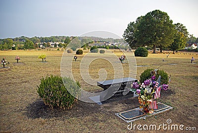 Grave of Johnny Cash Editorial Stock Photo