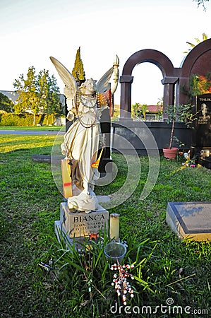 The Grave Monument of Bianca Halstead Editorial Stock Photo