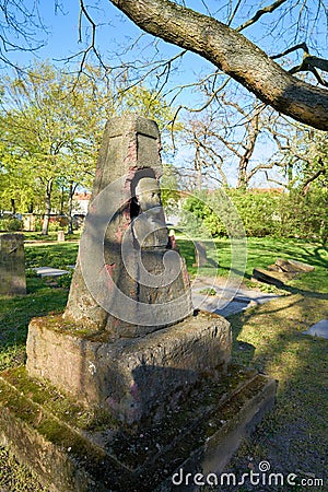 Grave for unknown Russian soldiers of the red army Editorial Stock Photo