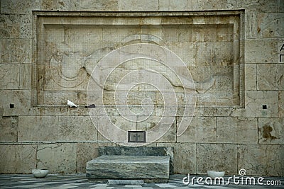 Grave unknown solider in Athens Stock Photo