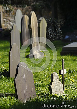Grave yard Stock Photo