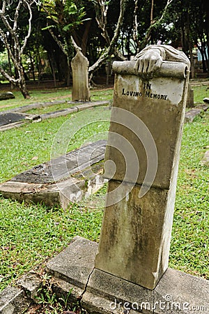 Grave yard Stock Photo