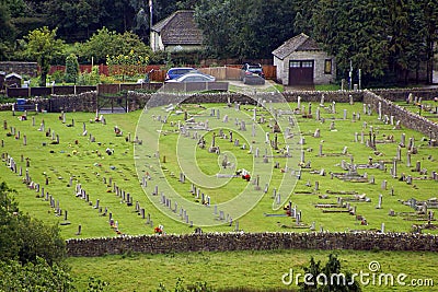 The Grave yard Stock Photo