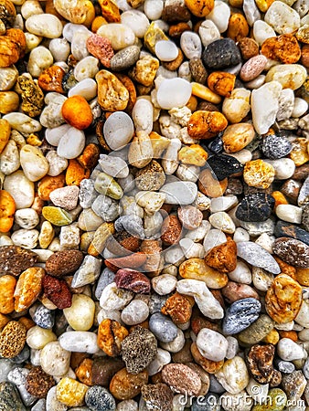 Gravel background and texture Stock Photo