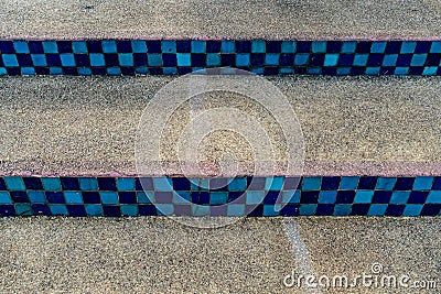 Gravel Concrete Staircase Stock Photo