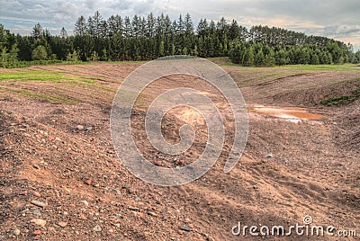 Gravel Pits are a great Place to find Lake Superior Agates Stock Photo