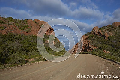 Gravel Road Stock Photo