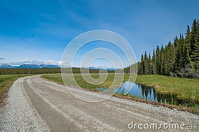 Gravel road Stock Photo