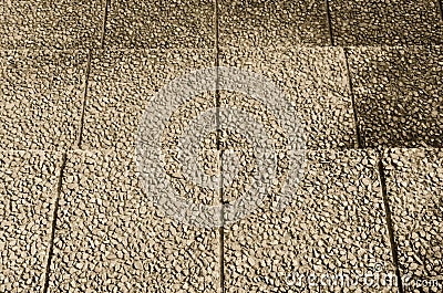 Gravel stone sand staircase Stock Photo