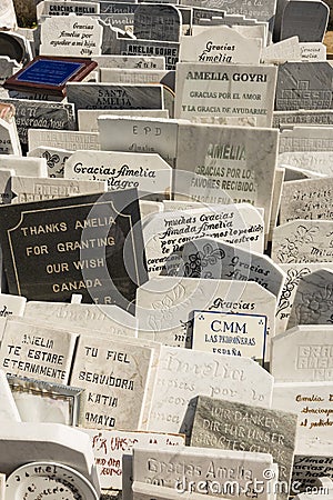 Gravestones Colon Cemetery Havana Editorial Stock Photo