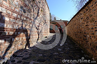 Historical Yahya Efendi Mosque,interior.Istanbul,Turkey Editorial Stock Photo