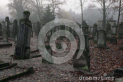 A graveyard Stock Photo