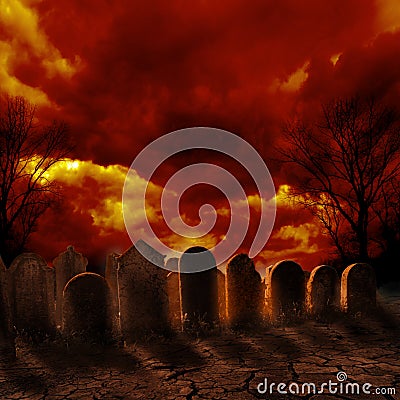 Graveyard Stock Photo