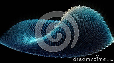 Gravitational Symphony: A Captivating Data Visualization Unveiling the Harmonious Wave and Spiral Patterns Stock Photo