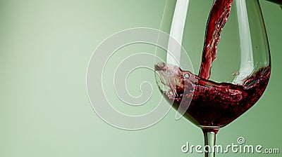 Gravity-Defying Elegance: Indulging in the Taste of Fine Wine Stock Photo