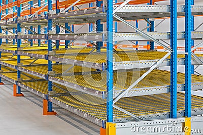 Gravity Flow Rack Stock Photo