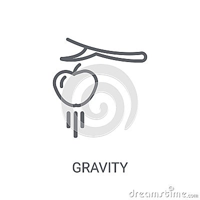 Gravity icon. Trendy Gravity logo concept on white background fr Vector Illustration