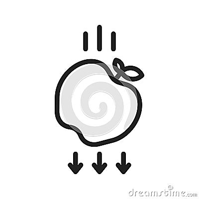 Gravity icon vector image. Vector Illustration