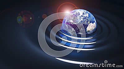 gravity wave on Earth Stock Photo