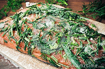 Gravlax Stock Photo