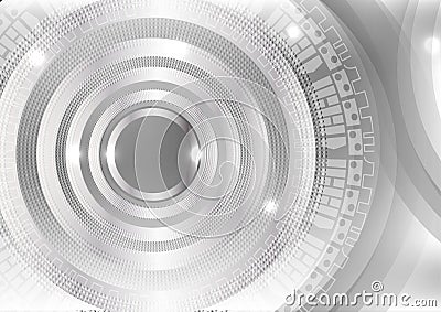 Gray abstract background, Vector digital concept Vector Illustration