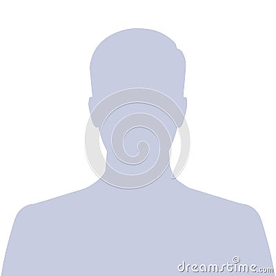 Gray avatar picture profil Vector Illustration