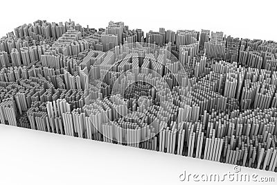 Gray or black and white b&w 3D rendering. Background abstract sh Cartoon Illustration