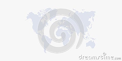 Gray blank vector political world map Stock Photo