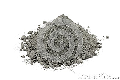 Gray cement powder Stock Photo