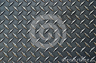Gray colored diamond plate bac Stock Photo
