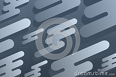 Gray composition with a gradient, abstract oval geometric shapes in a light shade Vector Illustration