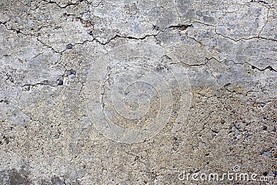 Gray cracked concrete wall texture. Close up pattern. Stock Photo