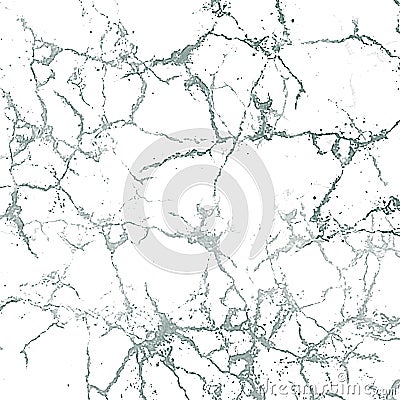 Gray cracks and white background. Vector Illustration