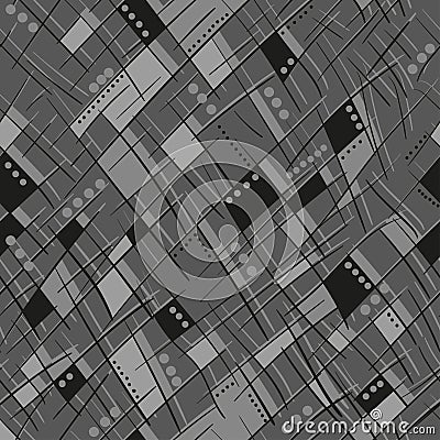 Gray cut seamless texture Vector Illustration