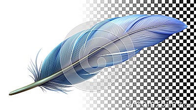 Gray feather, light, airy, delicate, soft texture, and gentle element png transparent image Generative AI Stock Photo